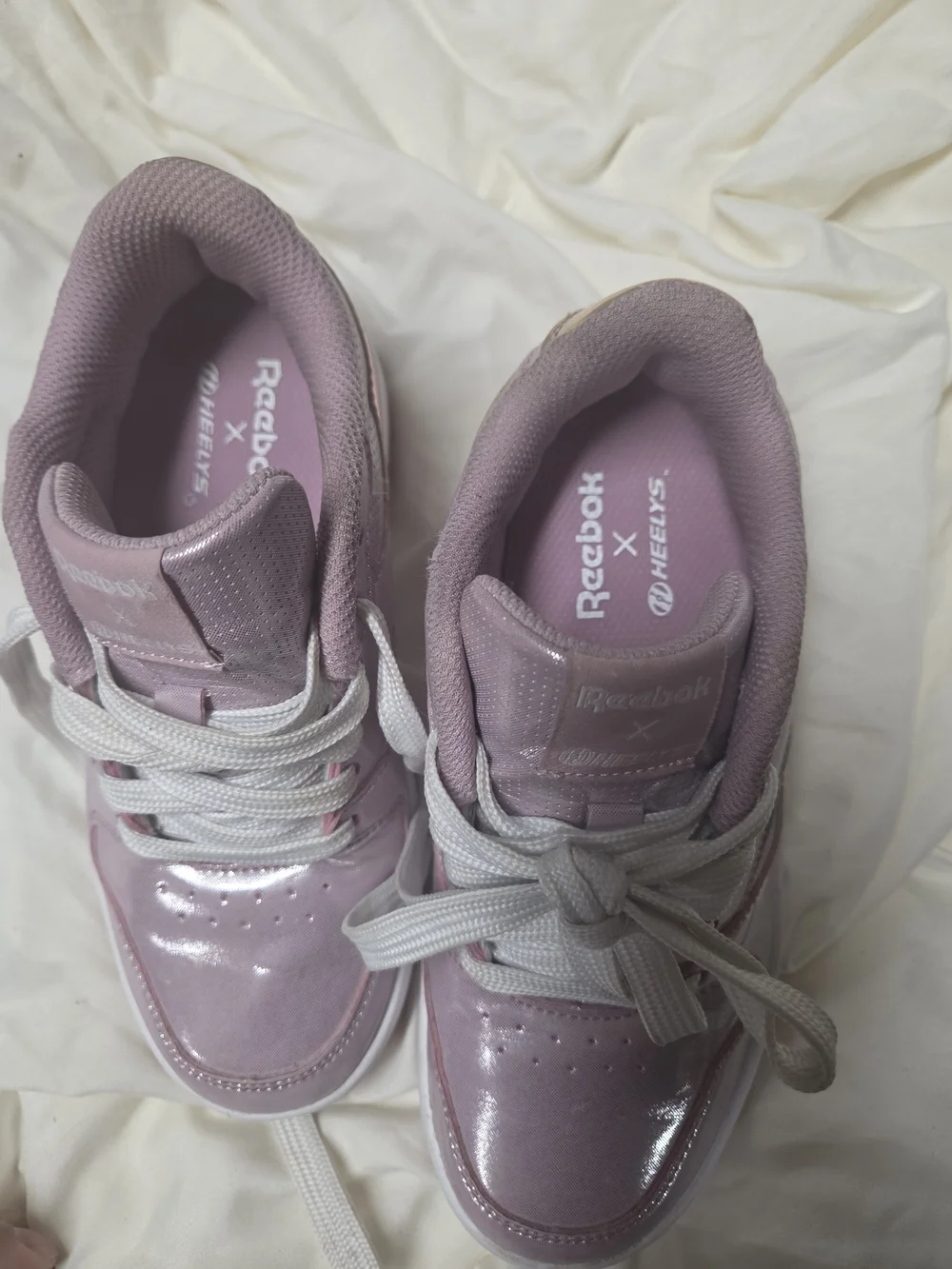 Reebok Heeleys Kids' Light Pink High-Top Sneakers